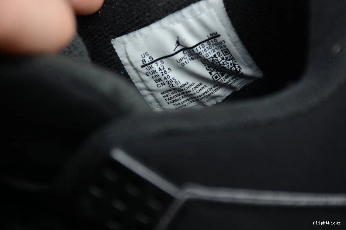 Cat (2020) Air 4 Black Jordan CU1110-010 0807